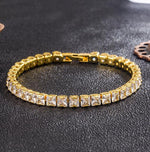 Sparkling Crystal Moissanite BraceletBracelet5MM Gold