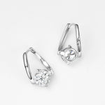 2 Carat Moissanite 925 Sterling Silver EarringsEarrings