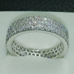 Eternity Diamond Zircon Silver RingRing6