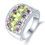 Peridot Cocktail 925 Sterling Silver RingRing6