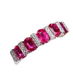Classic Oval Ruby Silver RingRing