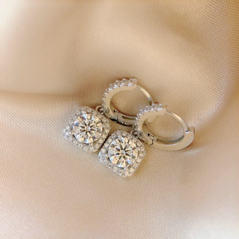 Moissanite Diamond Drop EarringsEarrings