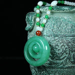 Natural Tanglin Jade Stone Pendant NecklaceNecklace