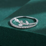Leaves and Branches Diamond Silver RingRing