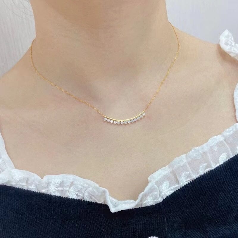 Clavicle Chain Stylish 18k Gold NecklaceNecklace