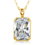 Different Stones Pendant Necklace - 925 Sterling SilverNecklaceZirconia