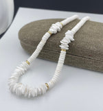 Boho Irregular Puka Shell NecklaceNecklace