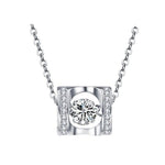 Simulated Diamond 925 Sterling Silver NecklaceNecklace