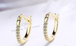 Diamond Little Hoop EarringsEarrings