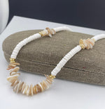 Boho Irregular Puka Shell NecklaceNecklace