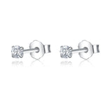 Single Diamond Stud Earrings - 925 Sterling SilverEarringsE2056S2mm