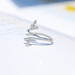 Intertwined Butterfly Diamond RingRing