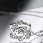 Moissanite Star of David Diamond Silver NecklaceNecklace