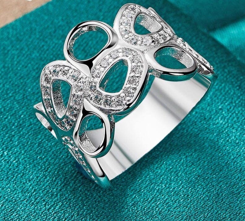 Wide Cutout Silver RingRing7