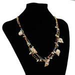 Unique Bohemian Ethnic Statement Puka Shell NecklaceNecklace