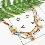 Unique Bohemian Ethnic Statement Puka Shell NecklaceNecklace