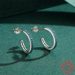 Vintage Elegant Natural Turquoise Stud Earrings - 925 Sterling SilverEarrings