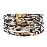 Multilayer Fashion Leopard Leather BraceletBracelet