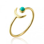 Turquoise Cuff Ring - 925 Sterling SilverRing24K Gold