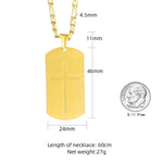 WWJD Bible Prayer Dog Tags Stainless Steel NecklaceNecklace