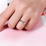 Luxurious White Topaz Solitaire Ring - 925 Sterling SilverRing