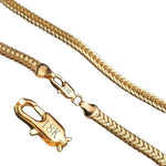 High Quality Gold Chain NecklaceEarringsGold Bracelet16In