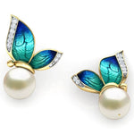 Gorgeous Butterfly Pearls Stud EarringsEarrings