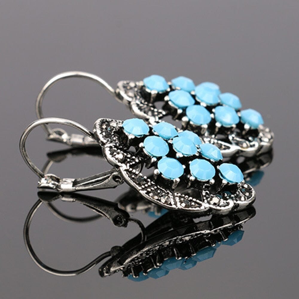 Princess Blue Turkish Stone Drop EarringsEarrings