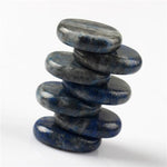 Assorted 7 pieces/lot Palm Stone Jade Crystal Reiki Healing Chakra With Free PouchRaw StoneLapis Lazuli