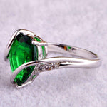 Emerald Quartz 925 Silver RingRing