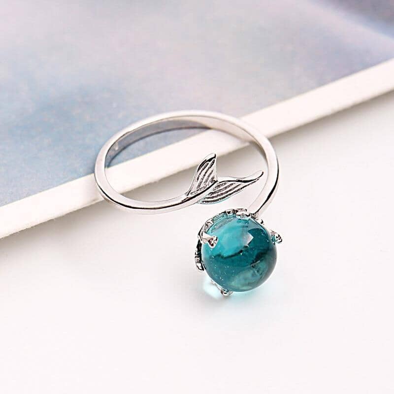 Resizeable Piece Of The Ocean 925 Sterling Silver RingRing