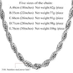 Twisted Rope Chain NecklaceNecklace