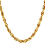 Twisted Rope Chain NecklaceNecklaceGold ColorWidth 9MM
