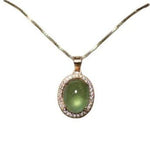 Exquisite Prehnite Pendant NecklaceNecklace