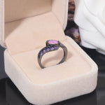 Pink Fire Opal and Amethyst RingRing