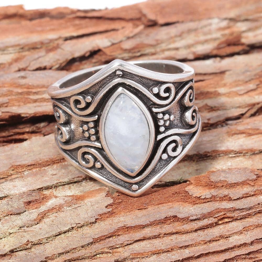 Vintage Silver Real Moonstone RingRing