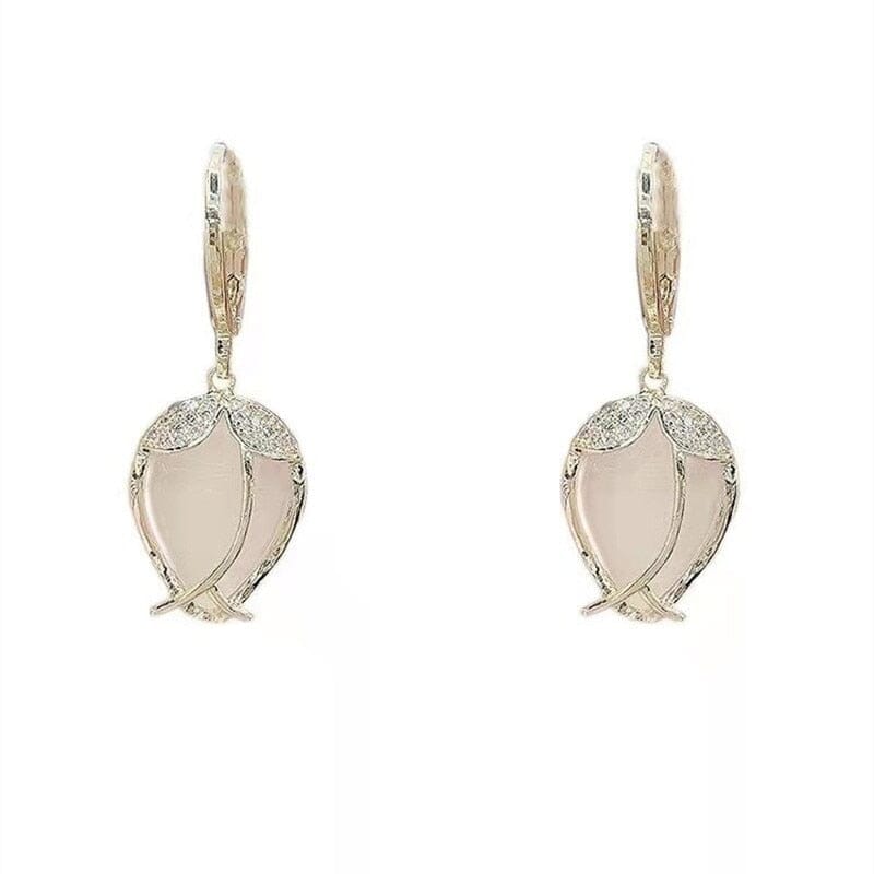 Luxury Opal Flower Versatile Crystal EarringsEarrings
