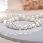 Fashion 5-6mm Natural Baroque Freshwater Pearl Necklace - 925 Sterling SilverNecklace