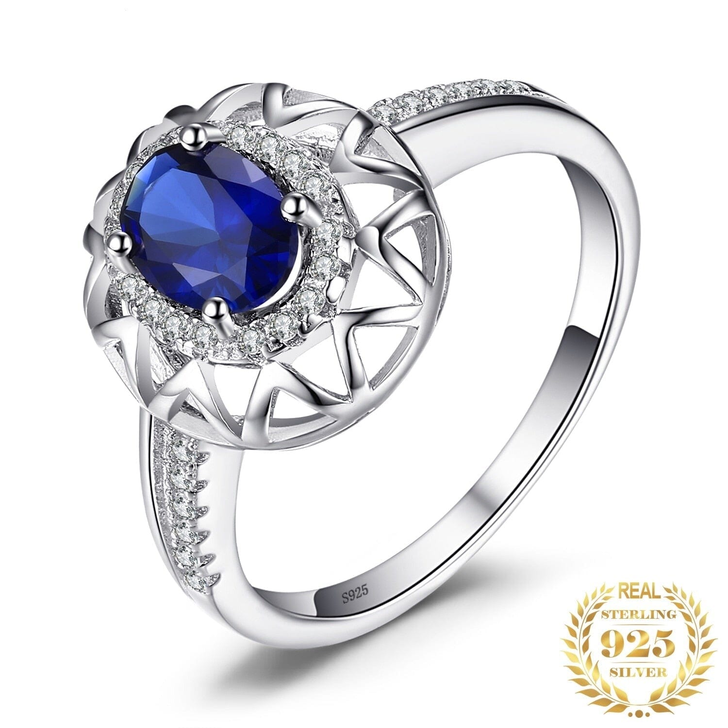 Fashion Statement Created Sapphire Ring - 925 Sterling SilverRing6