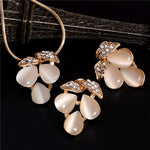 Luxury Austrian Crystal Opal Jewelry SetJewelry Set
