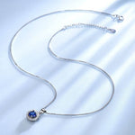 September Birthstone Pendant Necklace - 925 Sterling SilverNecklace