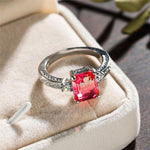 Gorgeous Spinel Silver Plated RingRing