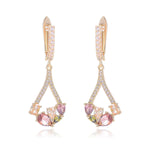 Compact And Exquisite Drop-Shaped Crystal EarringsEarringsGOLD2