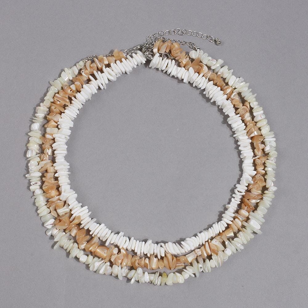 Natural Shell Necklace Summer Cowrie Shell Beaded Choker NecklaceNecklace