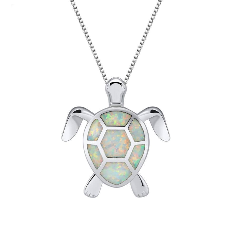 Ocean Turtle Opal NecklaceNecklace
