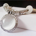 Elegant Round Opal NecklaceNecklace