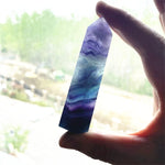 Fluorite Natural Crystal Quartz Wand 70g / 2.5ozWand