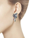 Luxury Colorful Crystal Hummingbird EarringsEarrings