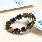 Square Tiger Eyes Stone 10*12mm s Bead BraceletBracelet