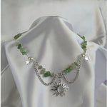 Fairy, Sun and Stars Aventurine NecklaceNecklaceSun